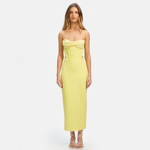 Bardot Limoncello Martini Midi Dress Size 2 NWT